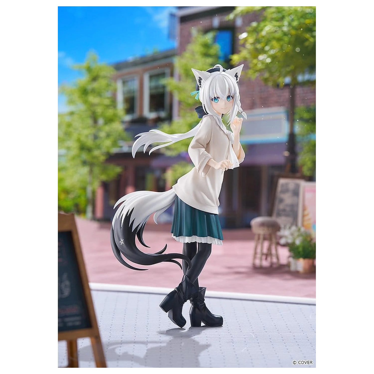 Hololive Production G.S. Collection PVC figura 1/7 Shirakami Fubuki: Date Style - Casual Outfit Ver. 22 cm fotografija izdelka