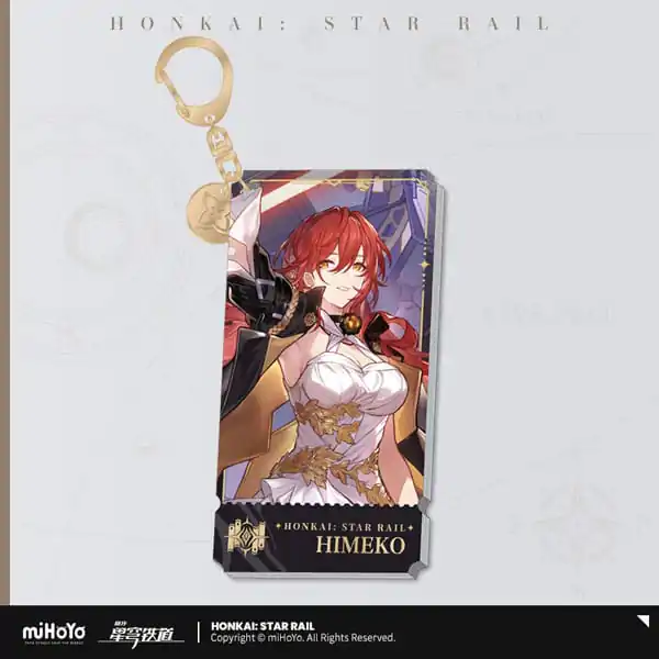 Honkai: Star Rail Character Acrylic Keychain Himeko 9 cm - akrilni obesek za ključe fotografija izdelka