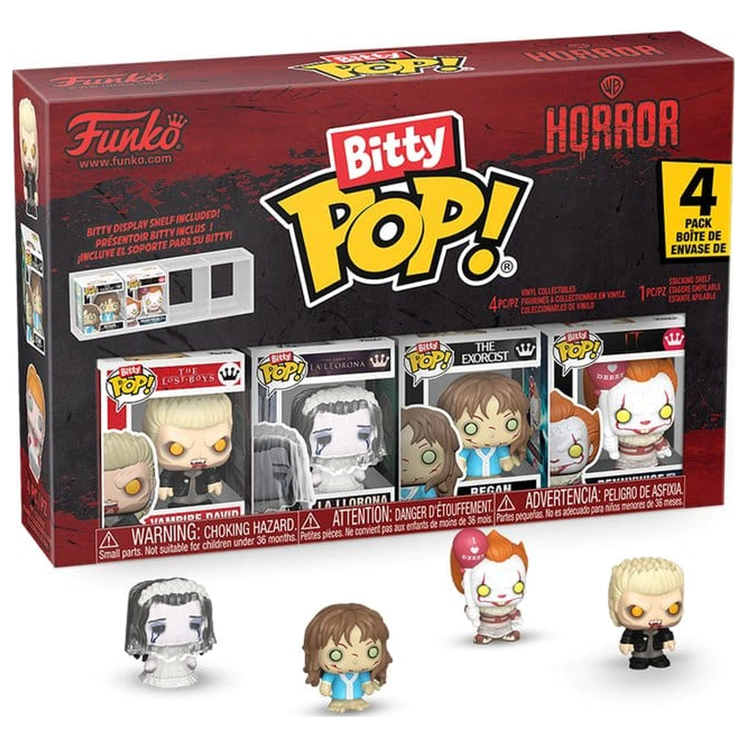 Horror Bitty Funko POP! vinilna figura 4-pak David 2,5 cm fotografija izdelka