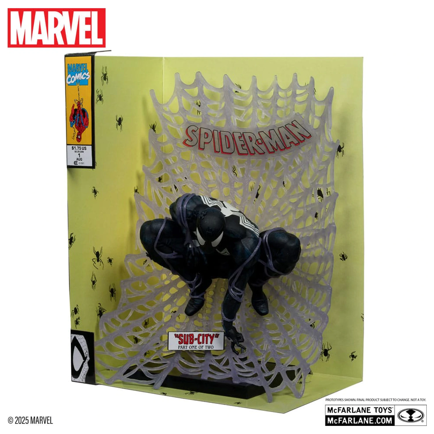 Marvel Collection PVC kip 1/6 Spider-Man (Spider-Man #1)(Black Suit)(Chase) 28 cm fotografija izdelka