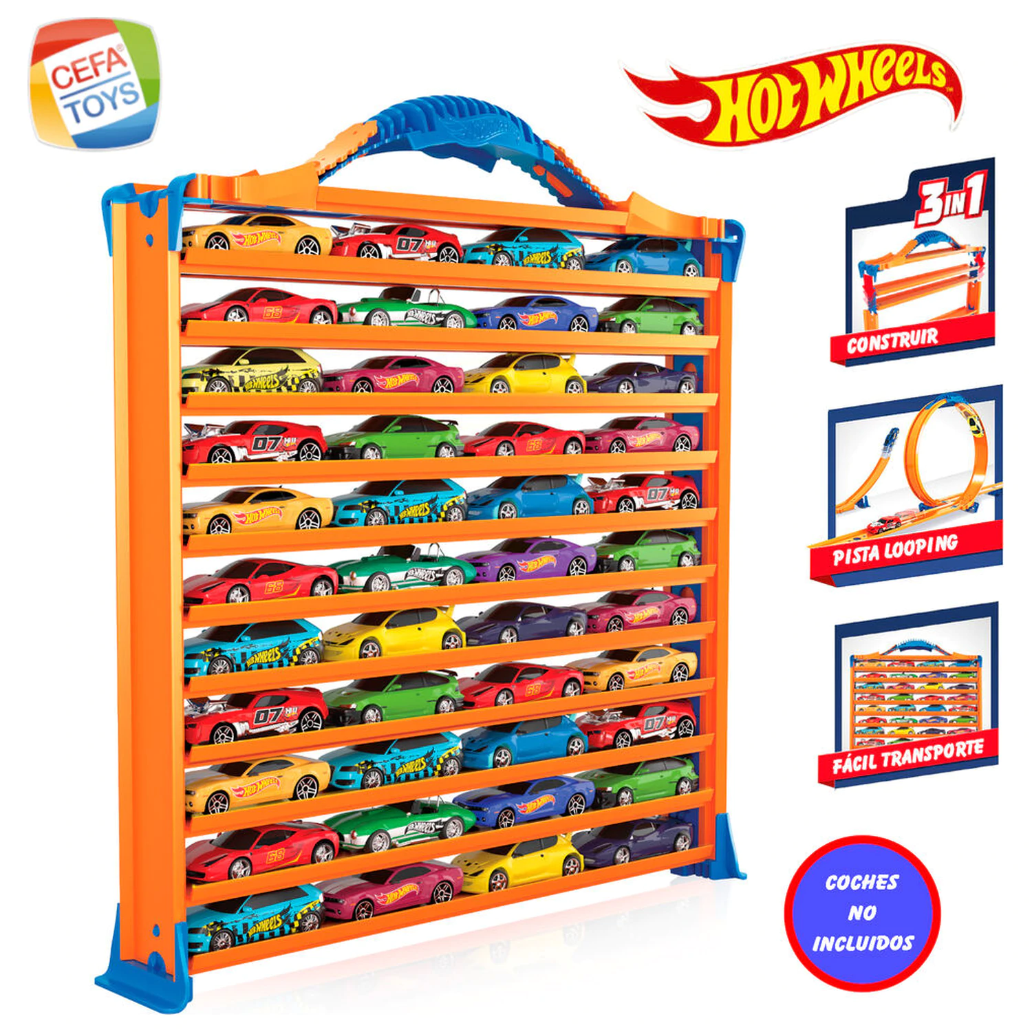 Hot Wheels 3-v-1 ohišje za prenašanje avtomobilov fotografija izdelka