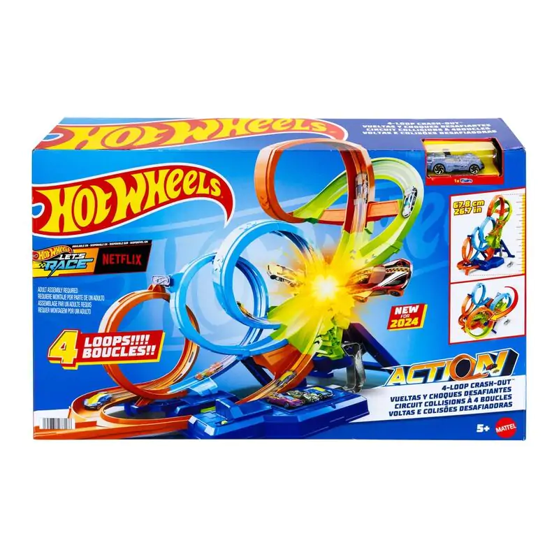 Hot Wheels Action 4-zankna izstrelitev s trčenjem fotografija izdelka