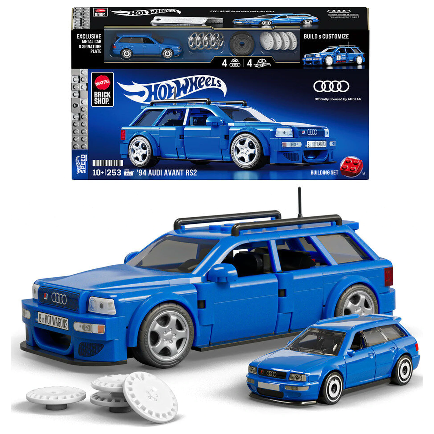 Hot Wheels Audi RS2 Speed konstrukcijski set fotografija izdelka