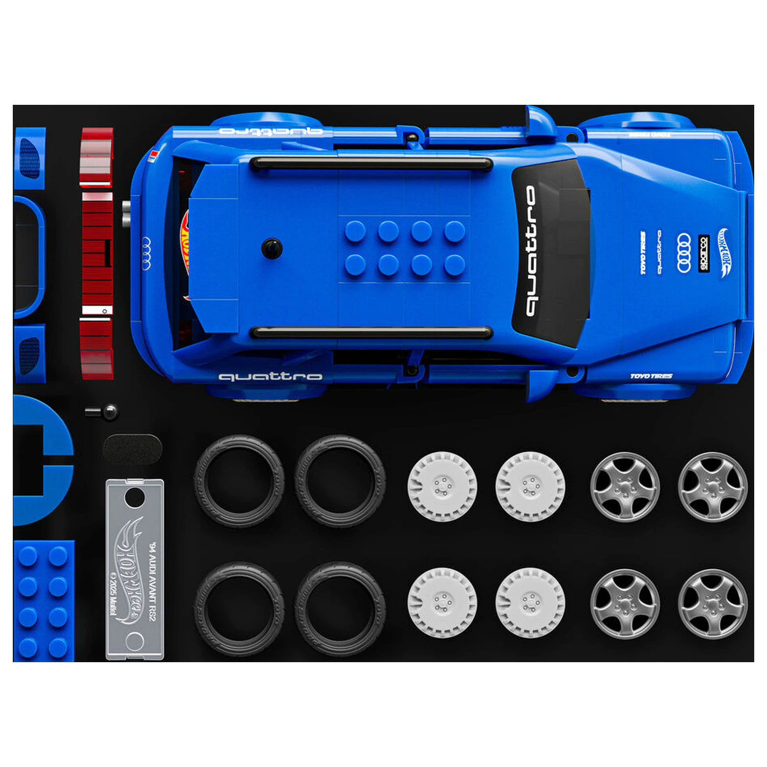 Hot Wheels Audi RS2 Speed konstrukcijski set fotografija izdelka