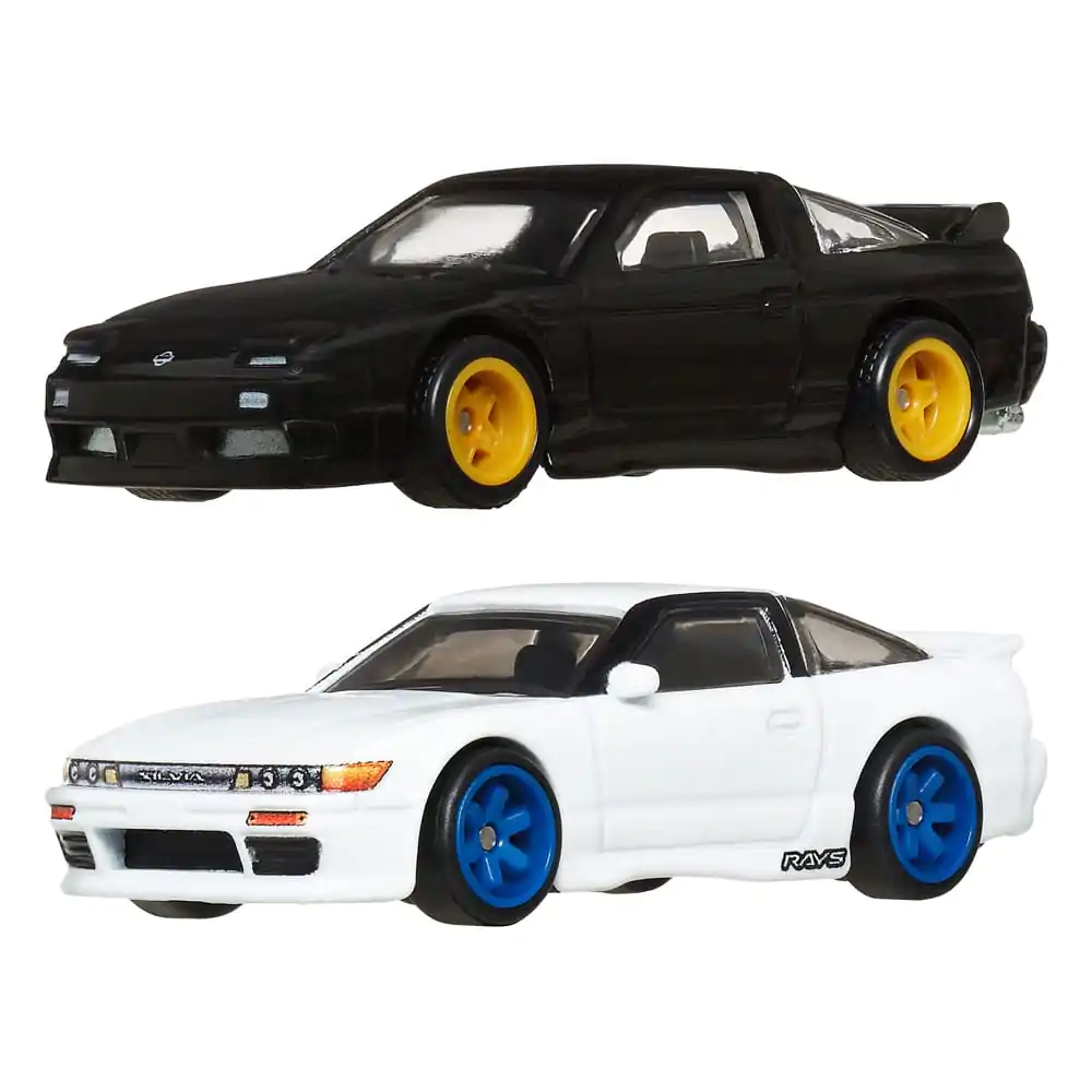 Hot Wheels Premium Car Culture Diecast vozilo 2-Pack 1/64 '96 Nissan 180SX Type X & Nissan SilEighty fotografija izdelka