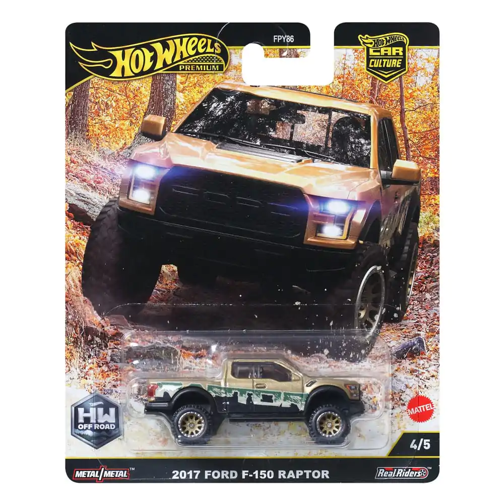 Hot Wheels Premium Car Culture Diecast Vozilo 1/64 2017 Ford F-150 Raptor fotografija izdelka