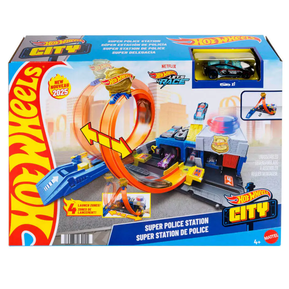 Hot Wheels City Super policijska postaja igralni set fotografija izdelka