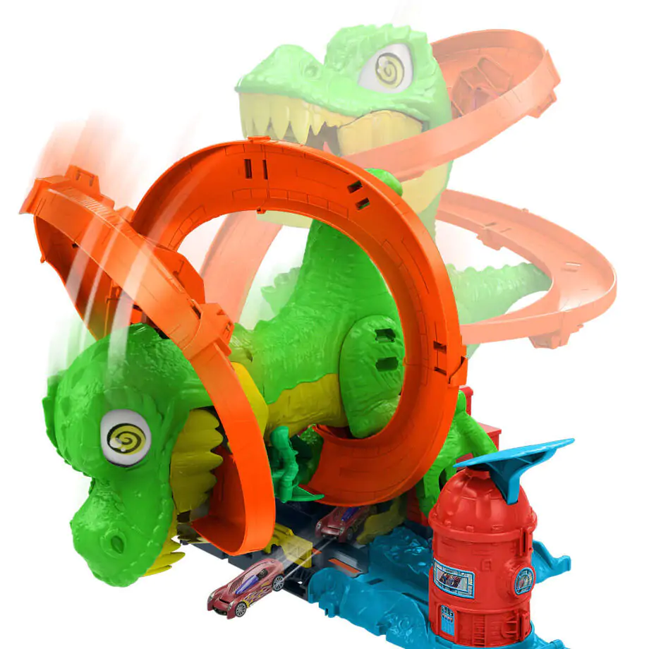 Hot Wheels City T-Rex Blaze Battle igralni set fotografija izdelka