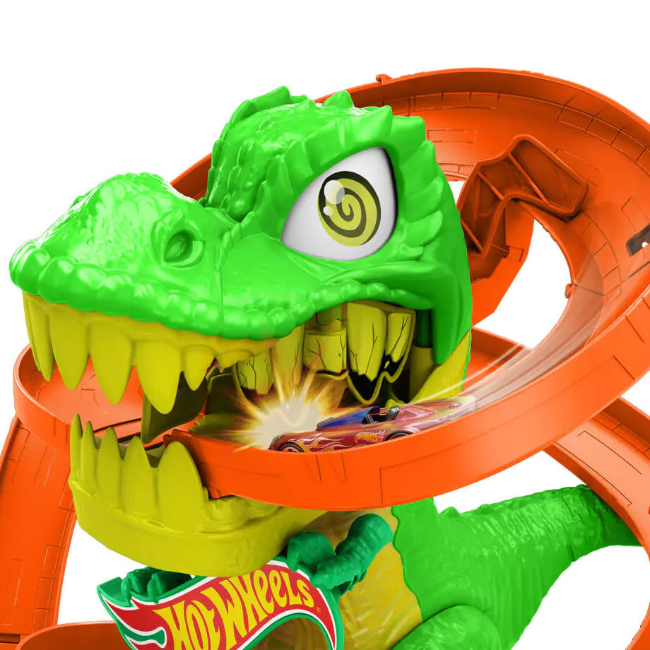 Hot Wheels City T-Rex Blaze Battle igralni set fotografija izdelka