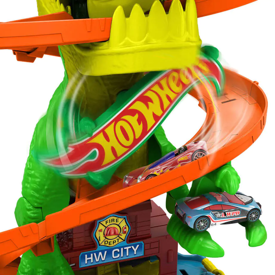 Hot Wheels City T-Rex Blaze Battle igralni set fotografija izdelka