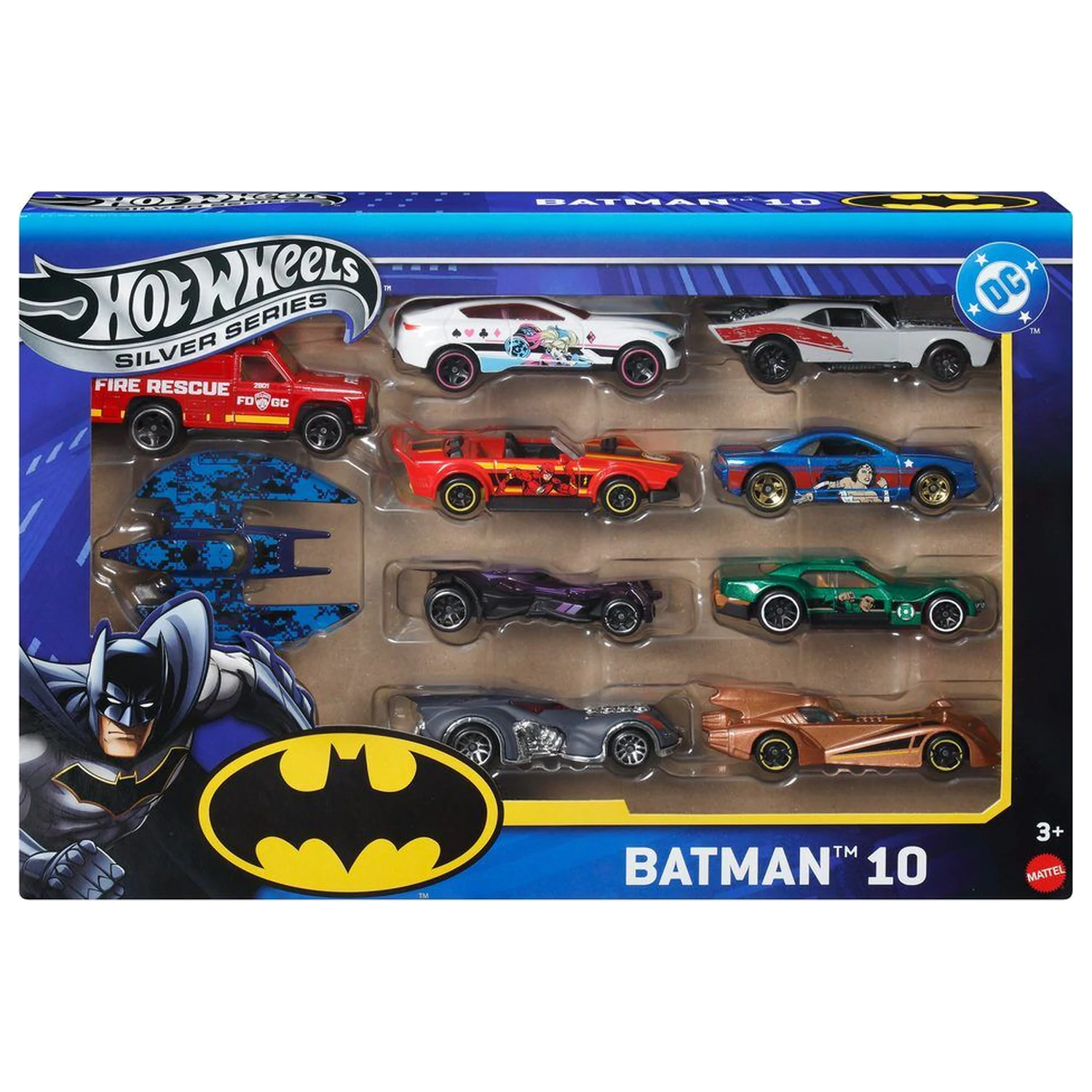 Hot Wheels DC Universe Batman paket 10 vozil fotografija izdelka