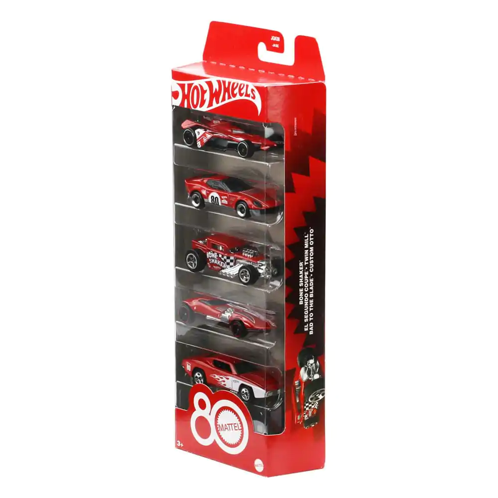 Hot Wheels Diecast Vehicle 5-Pack 1/64 80. obletnica fotografija izdelka