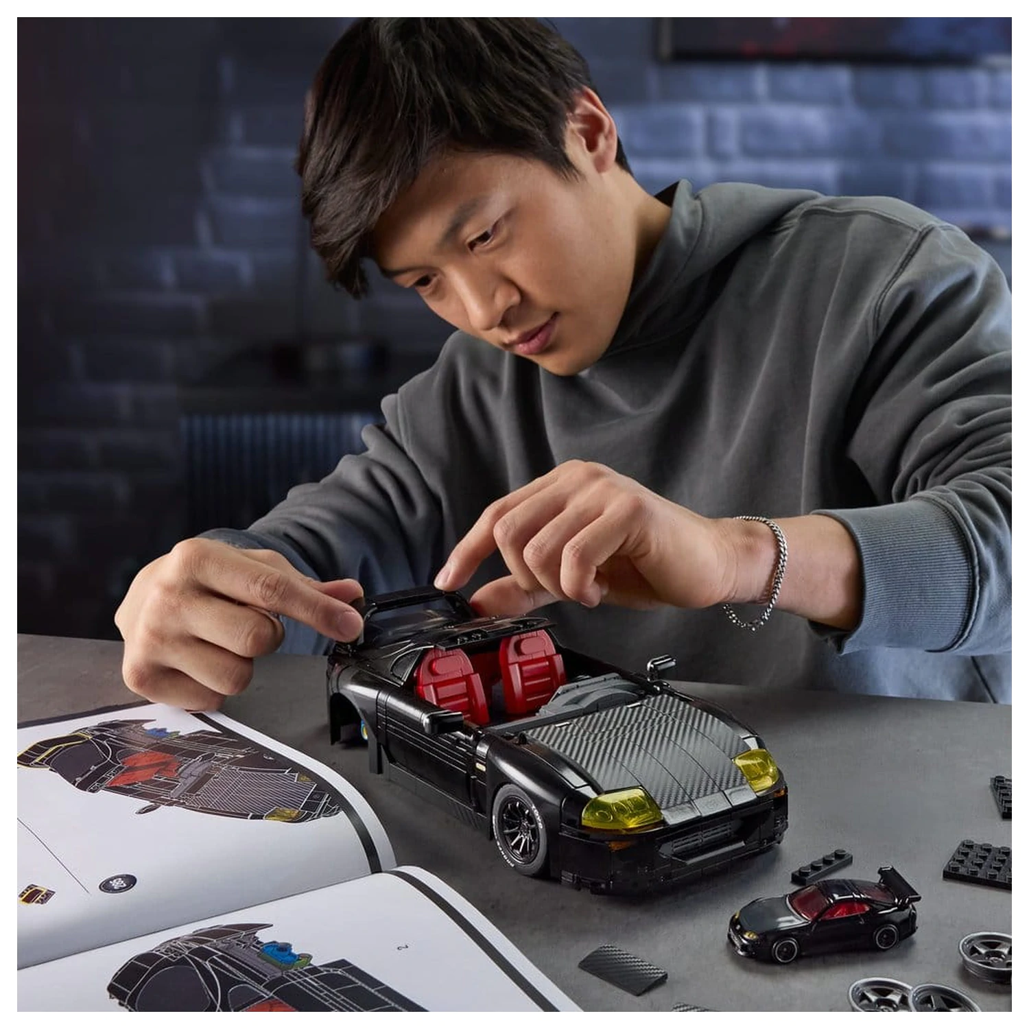Hot Wheels Elite Mattel Brick Shop Komplet za sestavljanje 1/16 '94 Toyota Supra MKIV fotografija izdelka