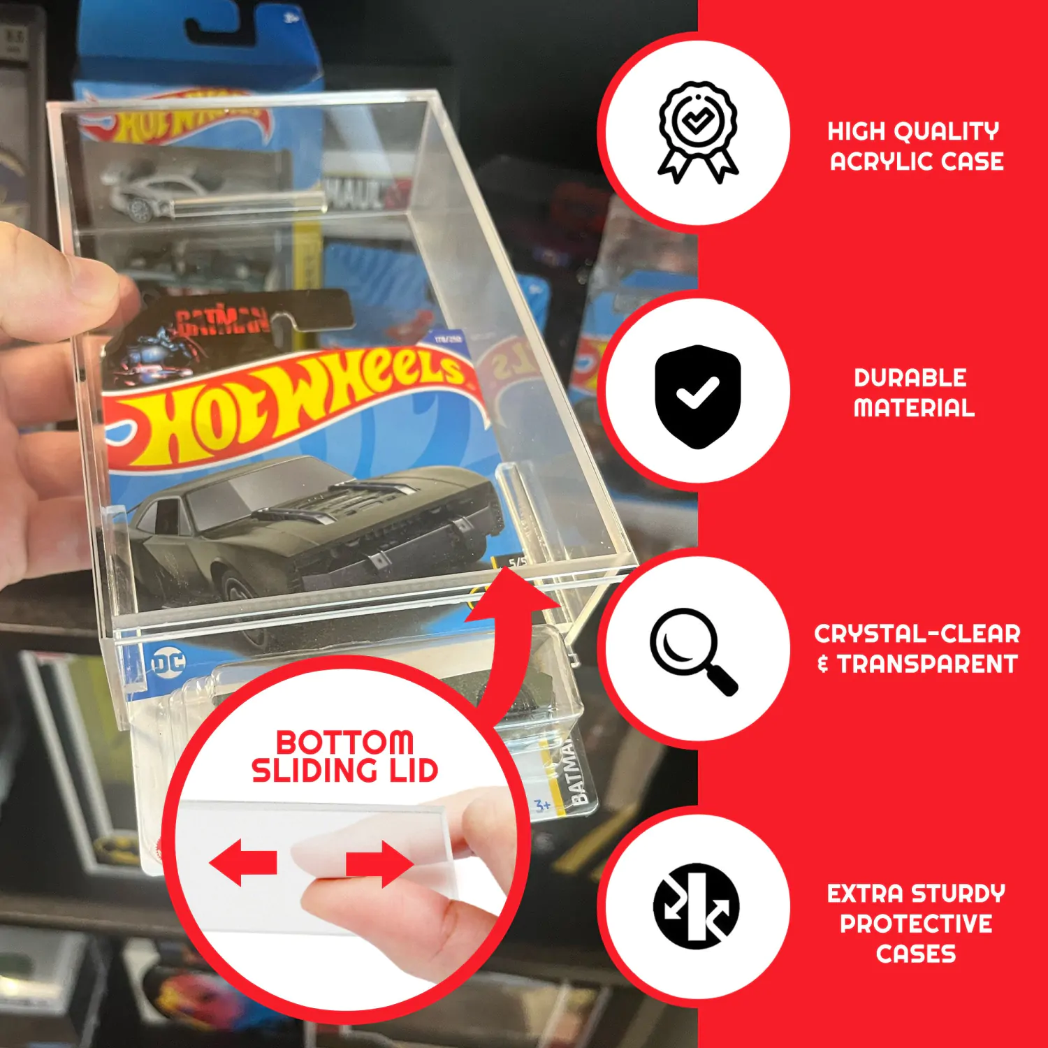 Hot Wheels Mainline Akrilno ohišje 2-Pack fotografija izdelka