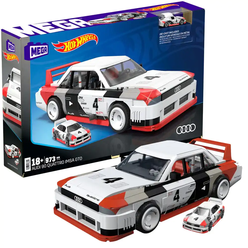 Hot Wheels MEGA Konstrukcijski Set 1/15 Audi 90 Quattro IMSA GTO 29 cm fotografija izdelka