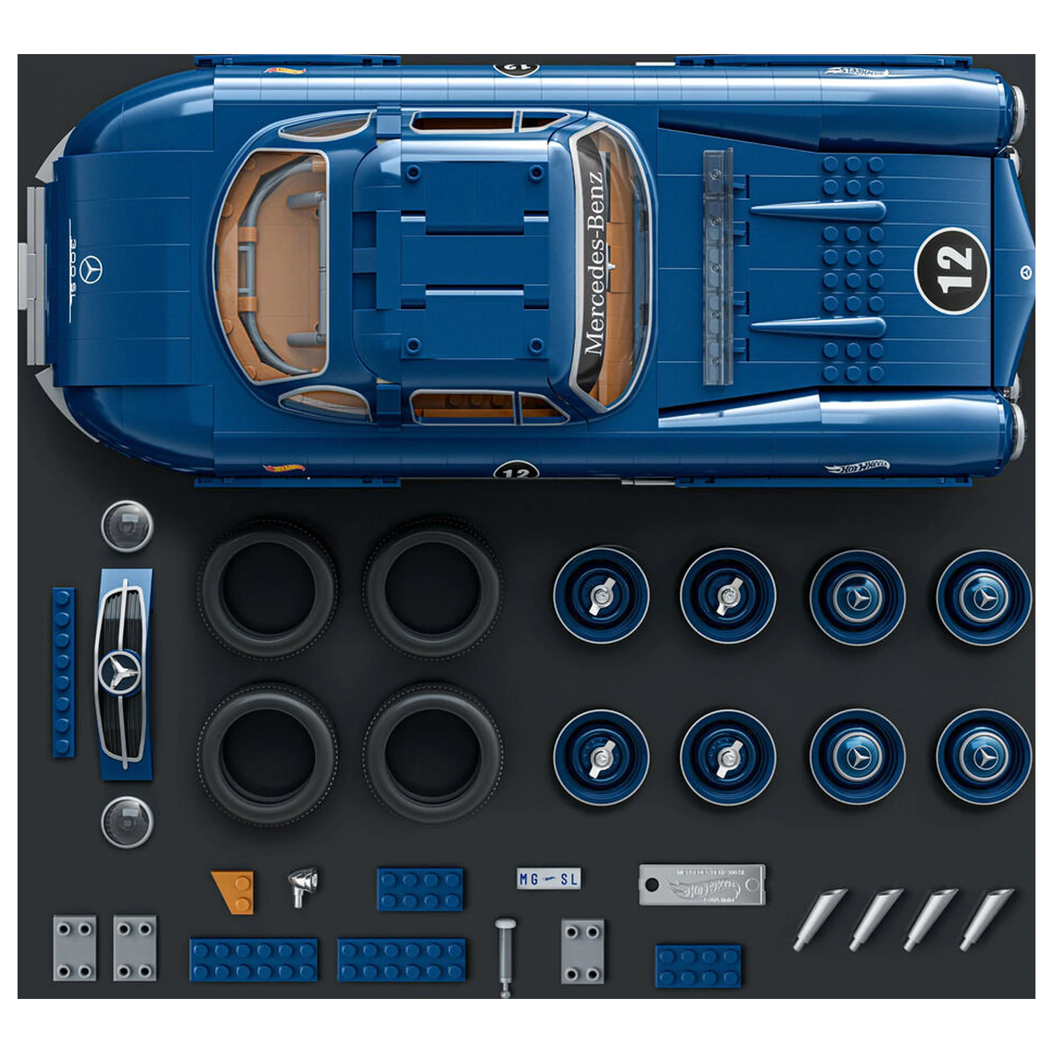 Hot Wheels Mercedes 300SL Premium konstrukcijski set fotografija izdelka