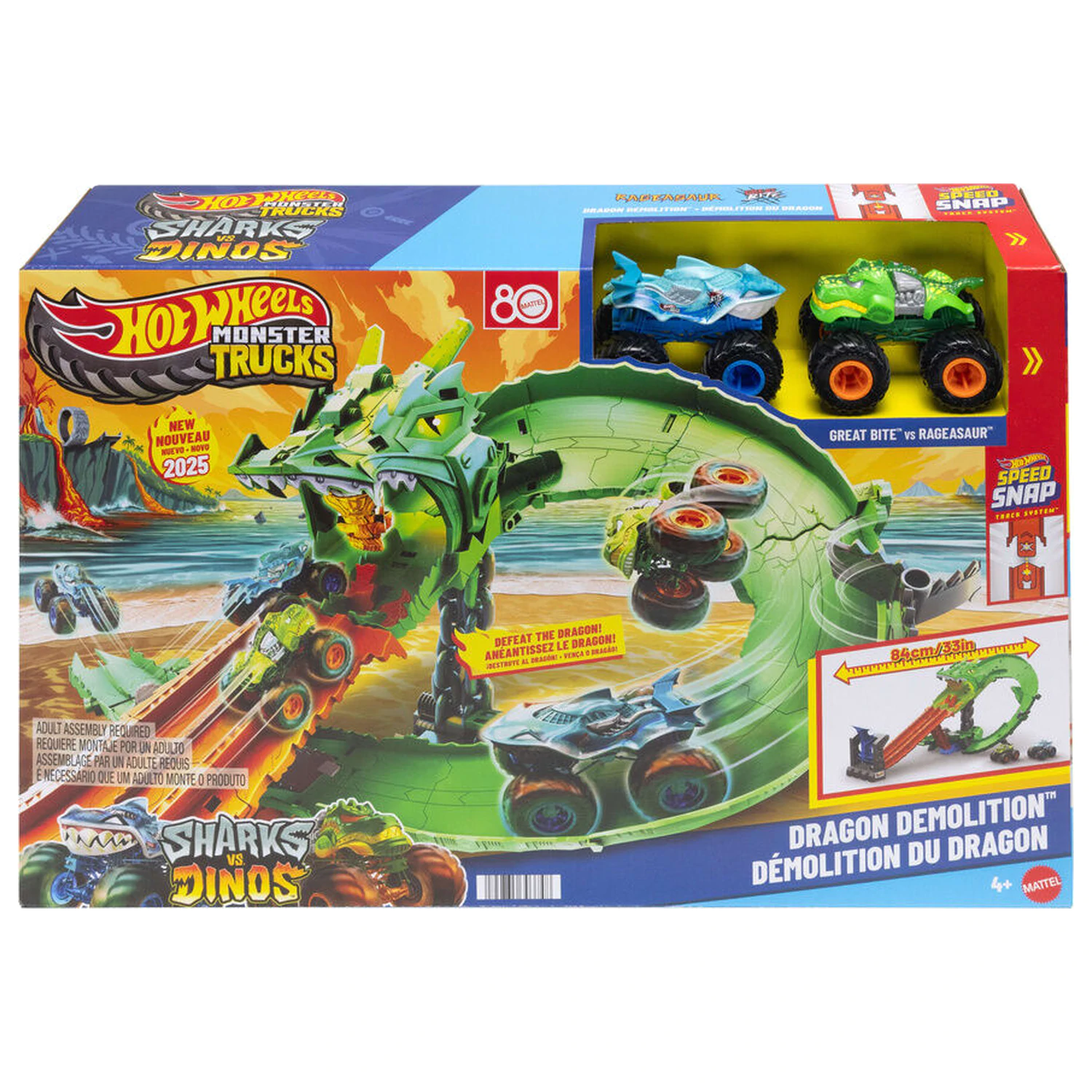 Hot Wheels Monster Trucks Zmajev Rušilni Razkosovalnik fotografija izdelka