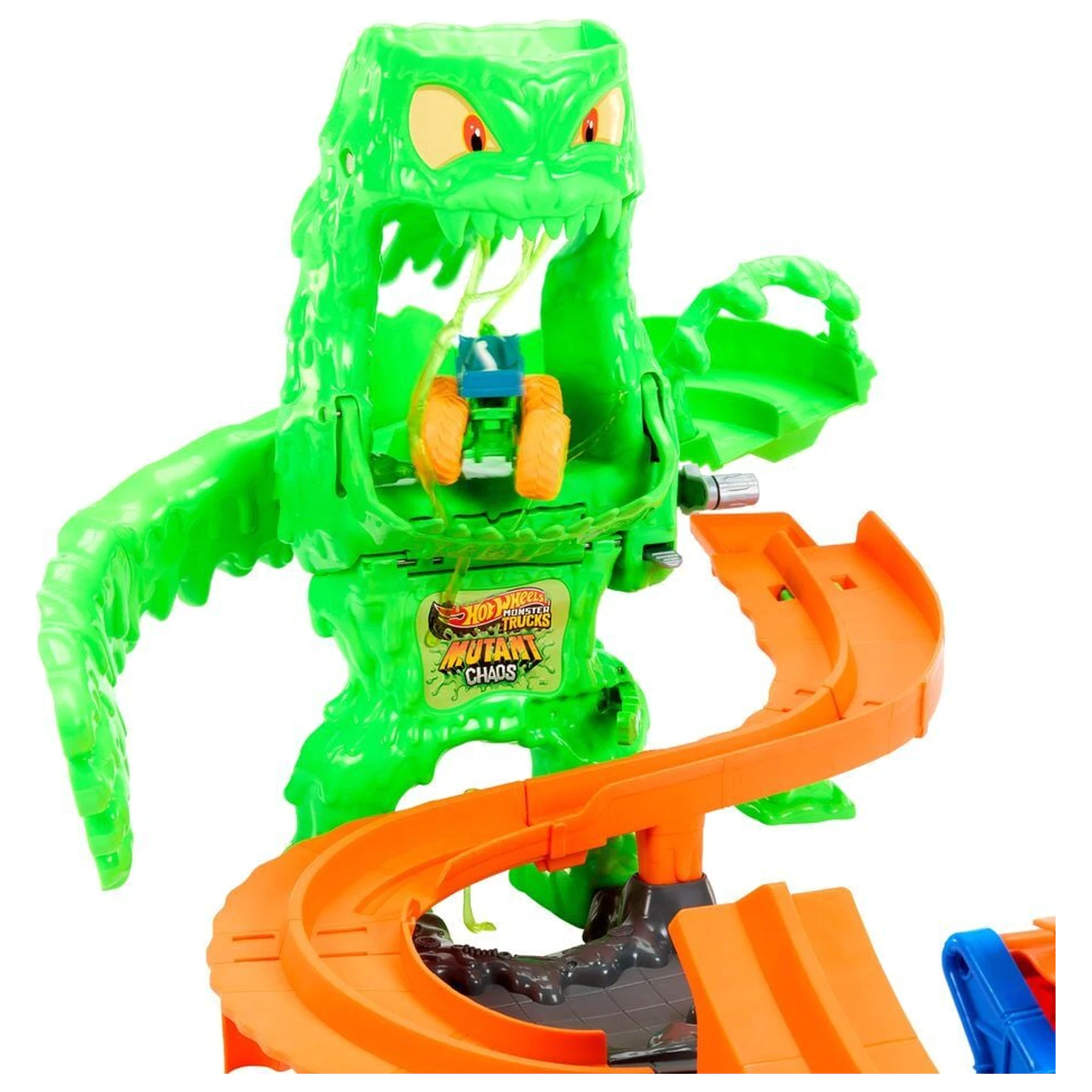 Hot Wheels Monster Trucks Mutant Chaos Monster Takedown igralni komplet fotografija izdelka