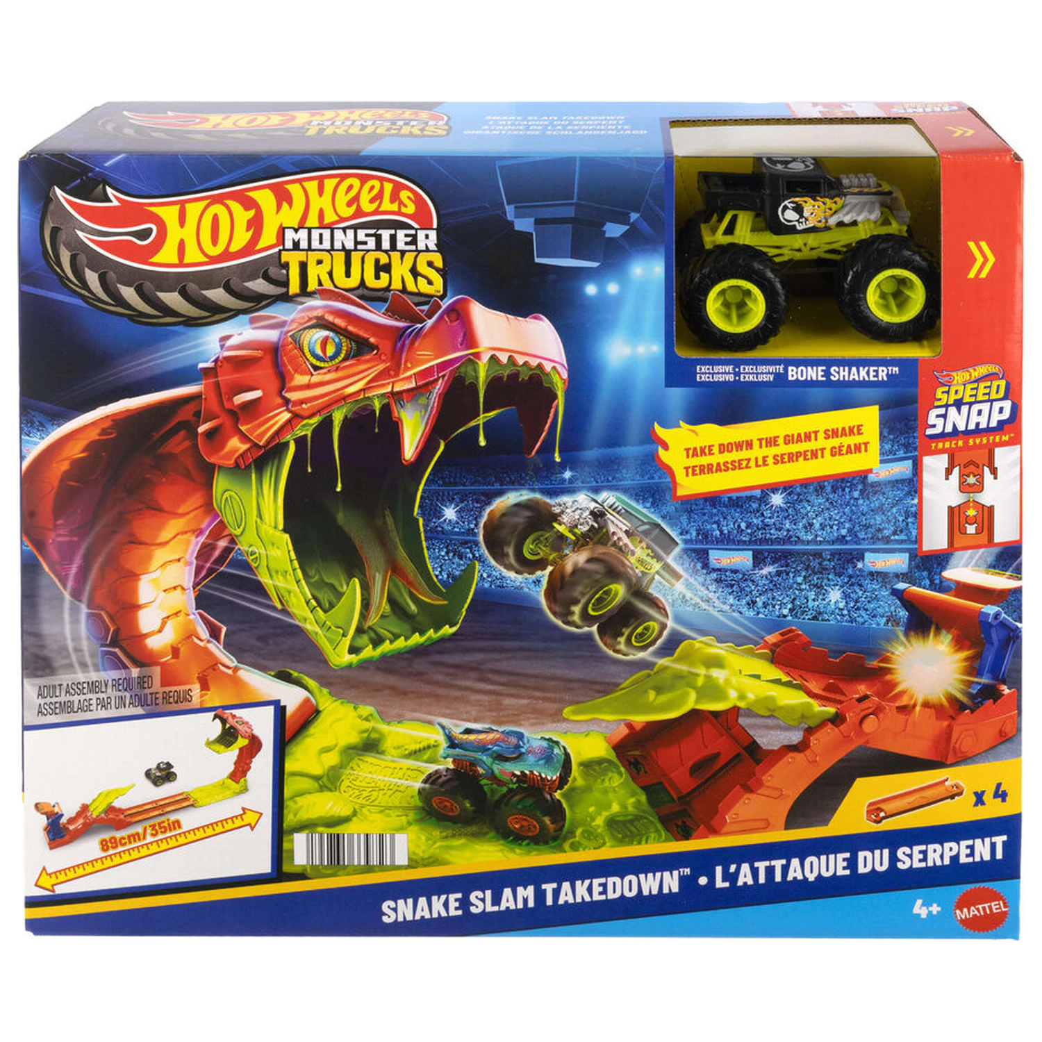 Hot Wheels Monster Trucks Snake Bite igralni komplet fotografija izdelka
