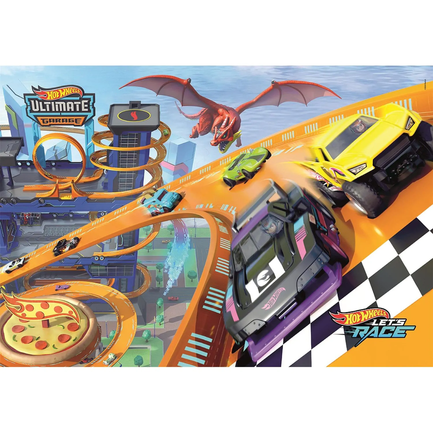Hot Wheels puzzle 104 kosov fotografija izdelka