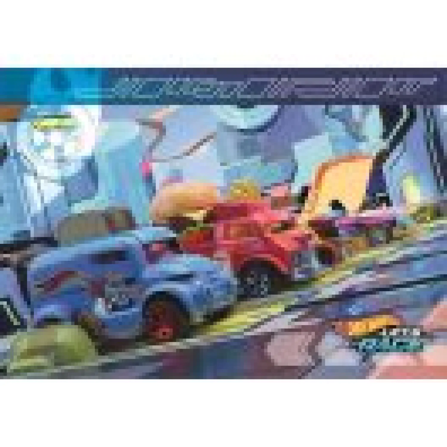 Hot Wheels puzzle 2x60 kosov fotografija izdelka