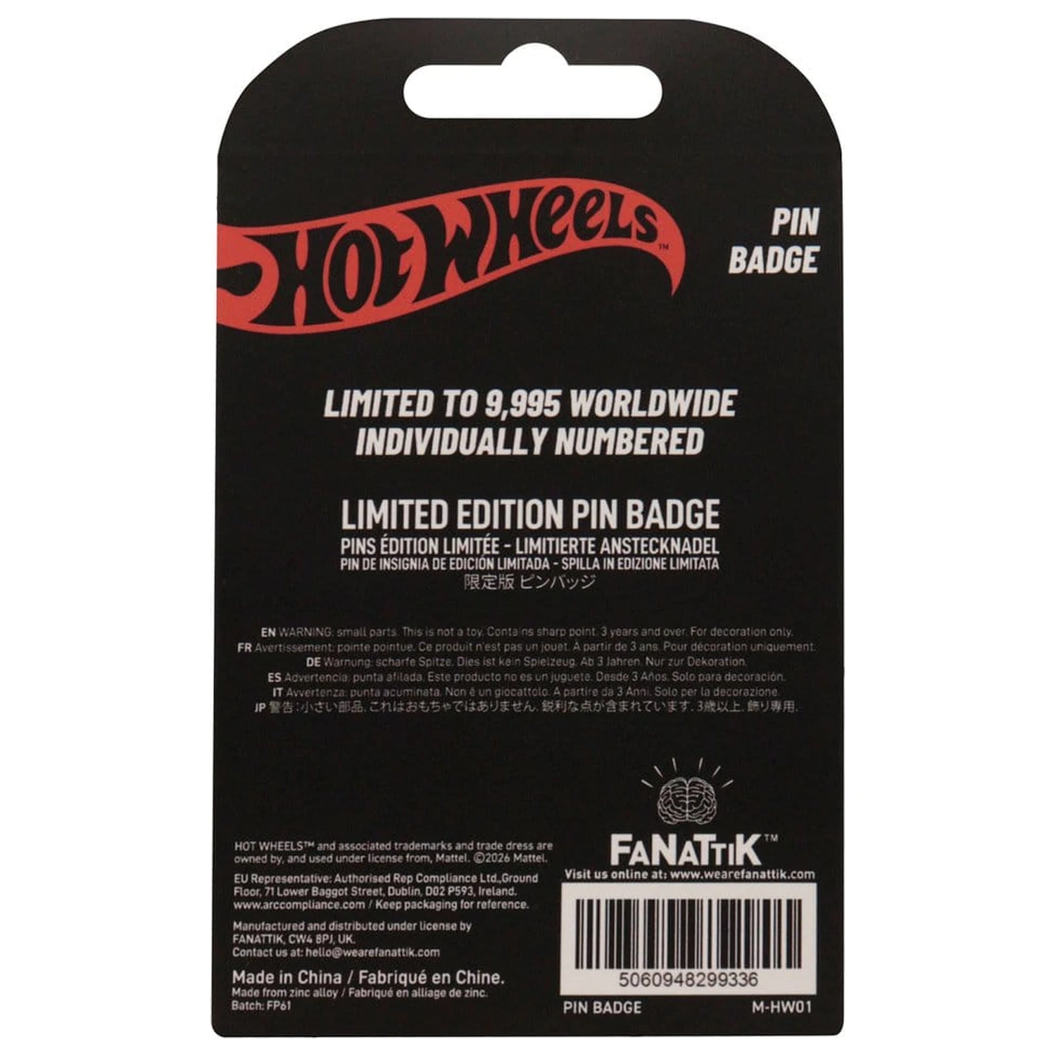 Hot Wheels Pin Značka Race Team Limited Edition fotografija izdelka