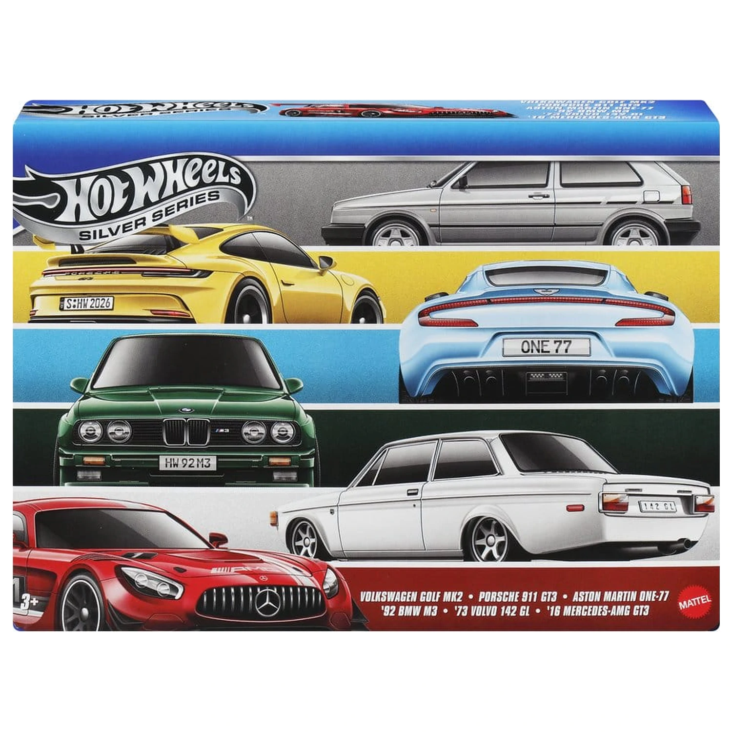 Hot Wheels Silver Series Die-Cast vozilo 6-paket 1/64 Euro Style fotografija izdelka