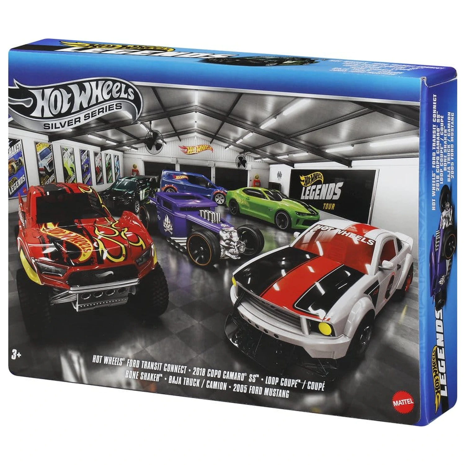 Hot Wheels Silver Series Die-Cast vozil 6-paket 1/64 Legends fotografija izdelka