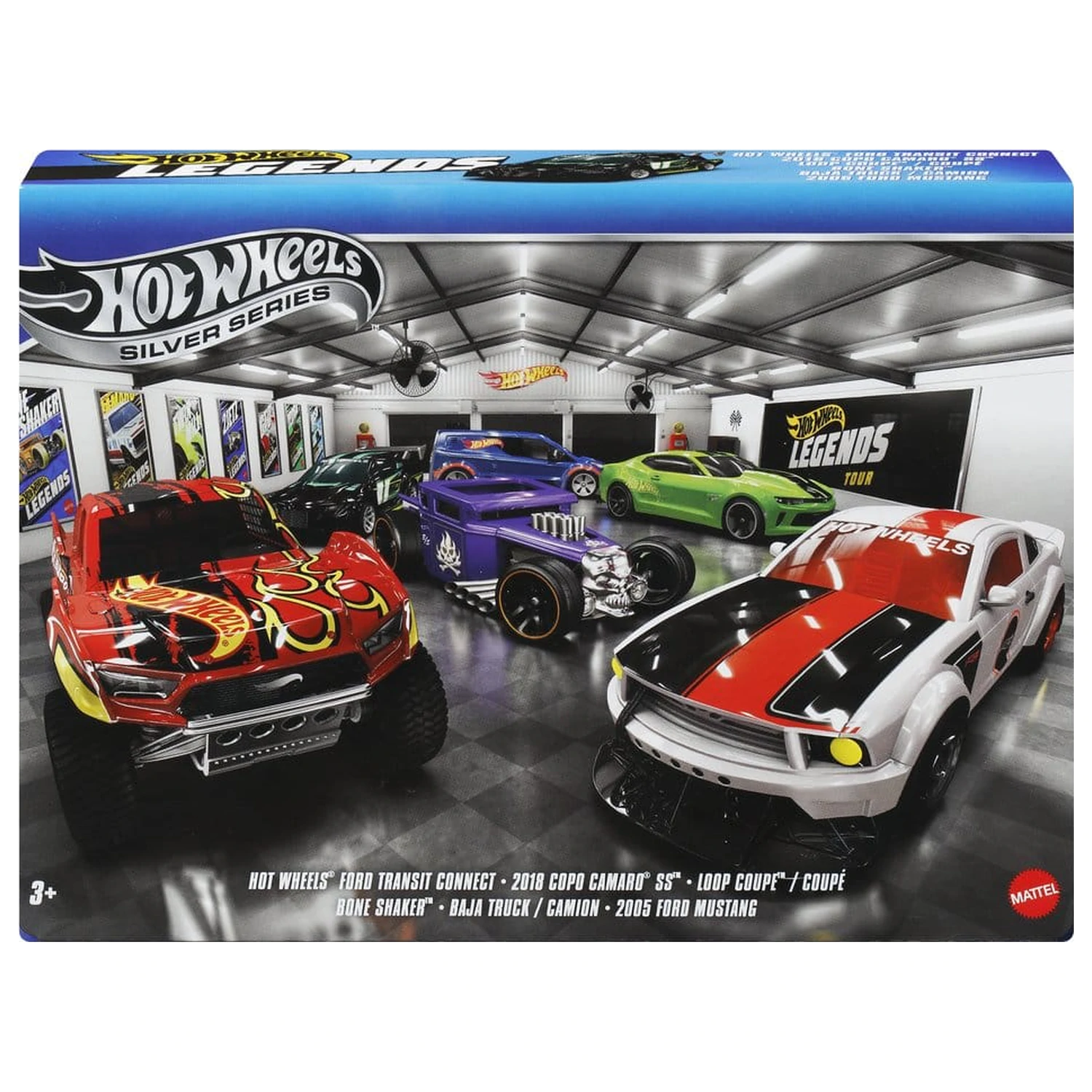 Hot Wheels Silver Series Die-Cast vozil 6-paket 1/64 Legends fotografija izdelka