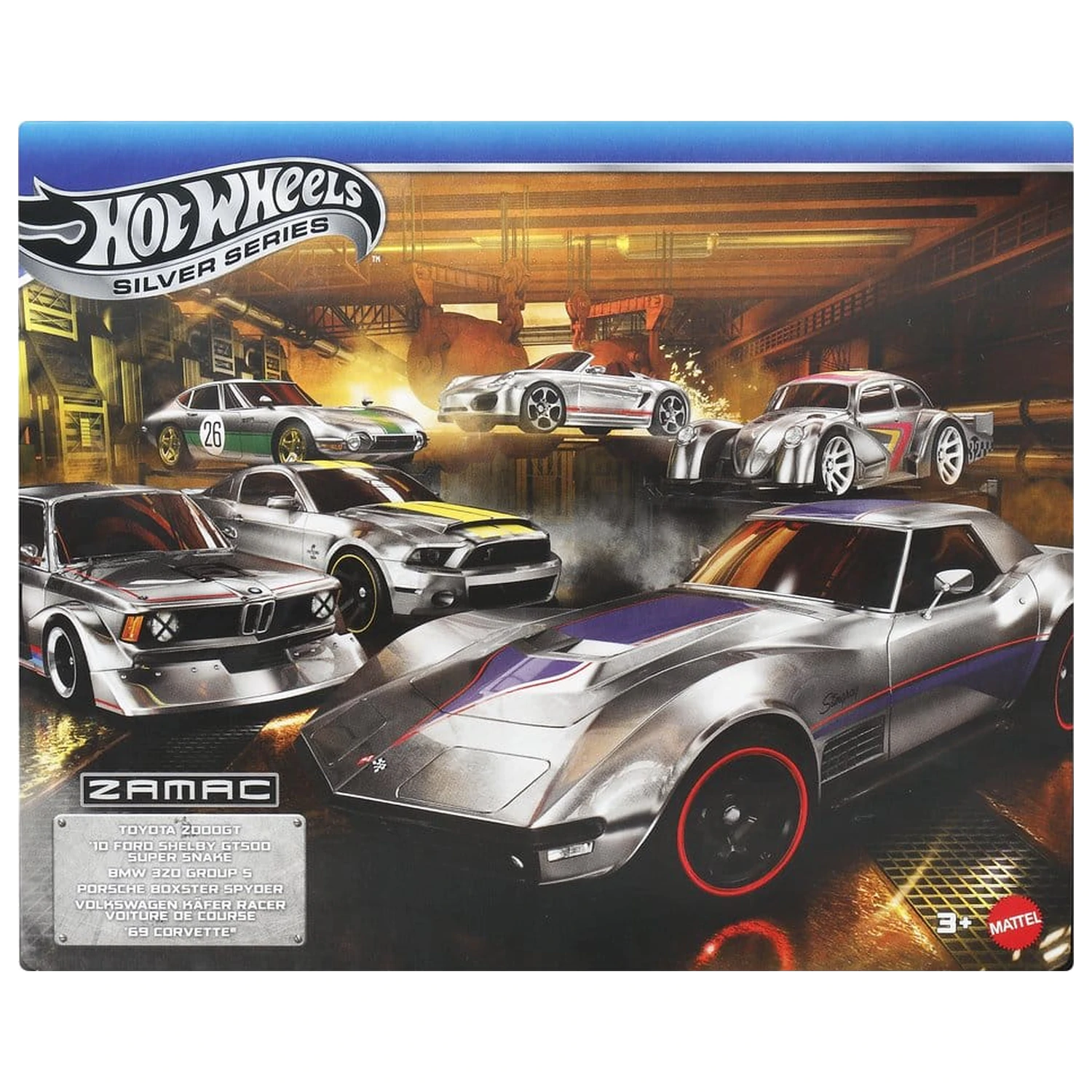 Hot Wheels Silver Series model vozil Die-Cast 6-paket 1/64 ZAMAC fotografija izdelka