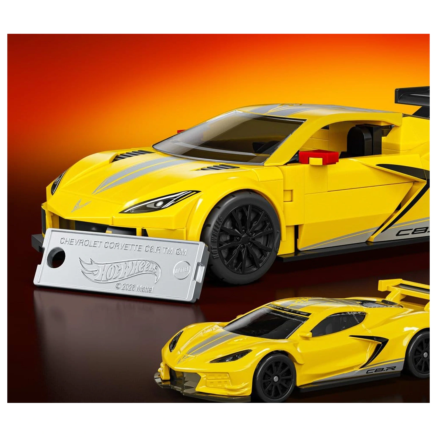 Hot Wheels Speed Mattel Brick Shop Komplet za sestavljanje 1/32 '20 Corvette C8.R fotografija izdelka