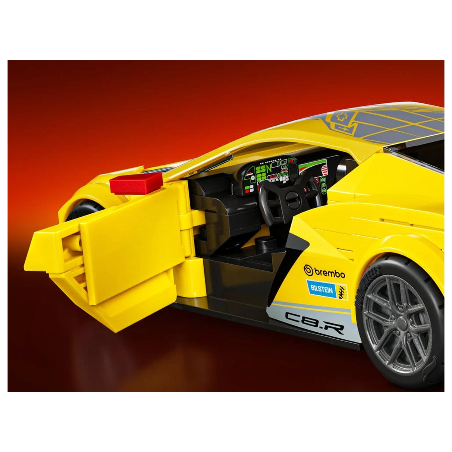 Hot Wheels Speed Mattel Brick Shop Komplet za sestavljanje 1/32 '20 Corvette C8.R fotografija izdelka