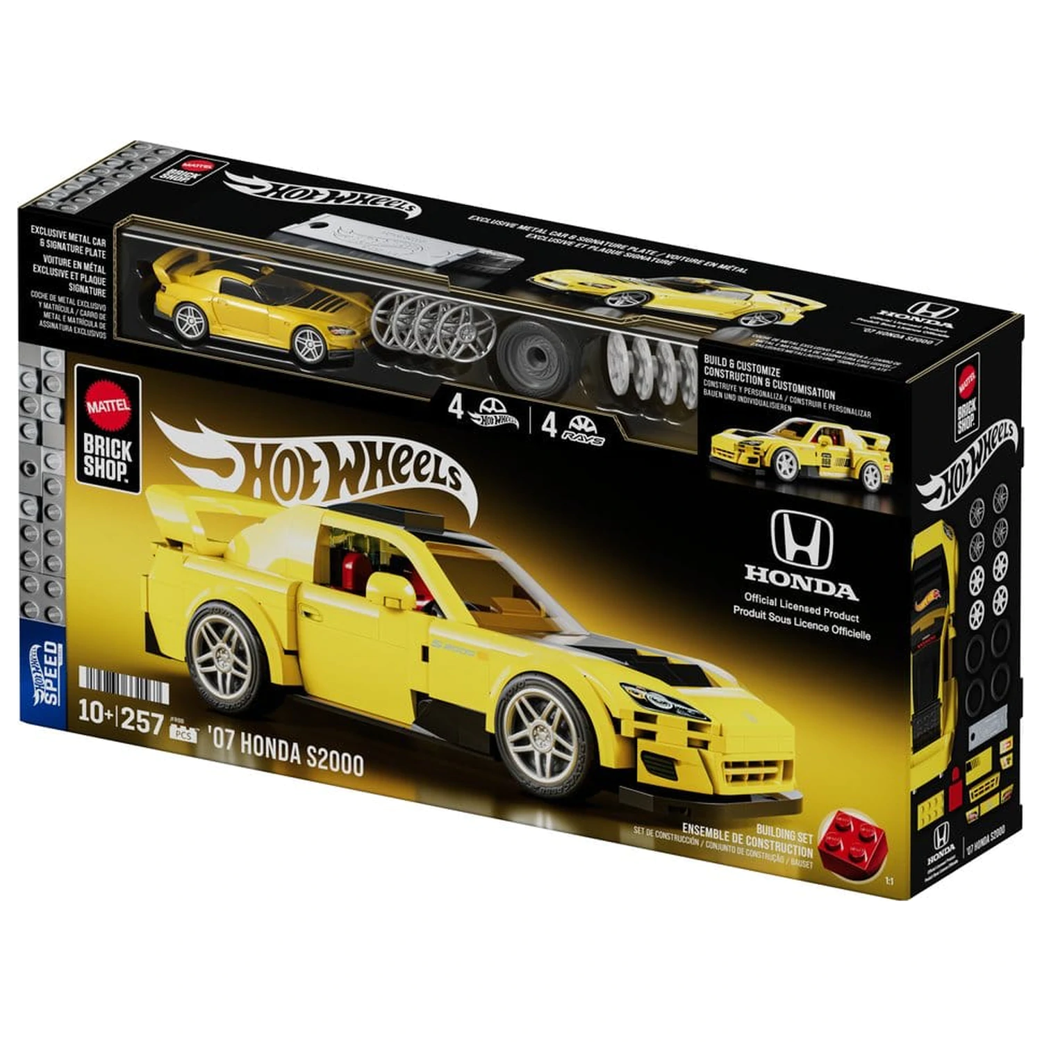 Hot Wheels Speed Series Mattel Brick Shop Komplet za sestavljanje 1/32 '07 Honda S2000 fotografija izdelka