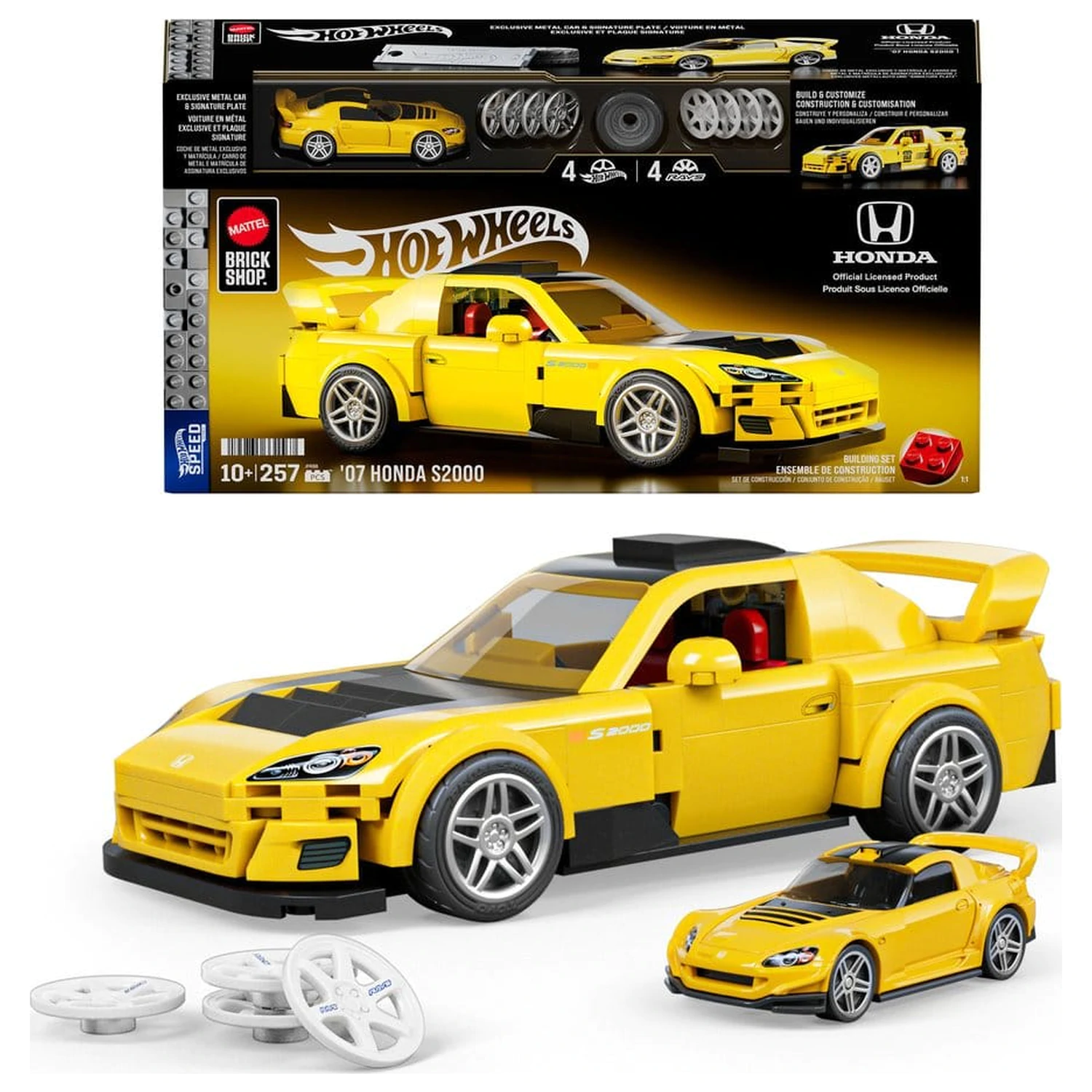 Hot Wheels Speed Series Mattel Brick Shop Komplet za sestavljanje 1/32 '07 Honda S2000 fotografija izdelka