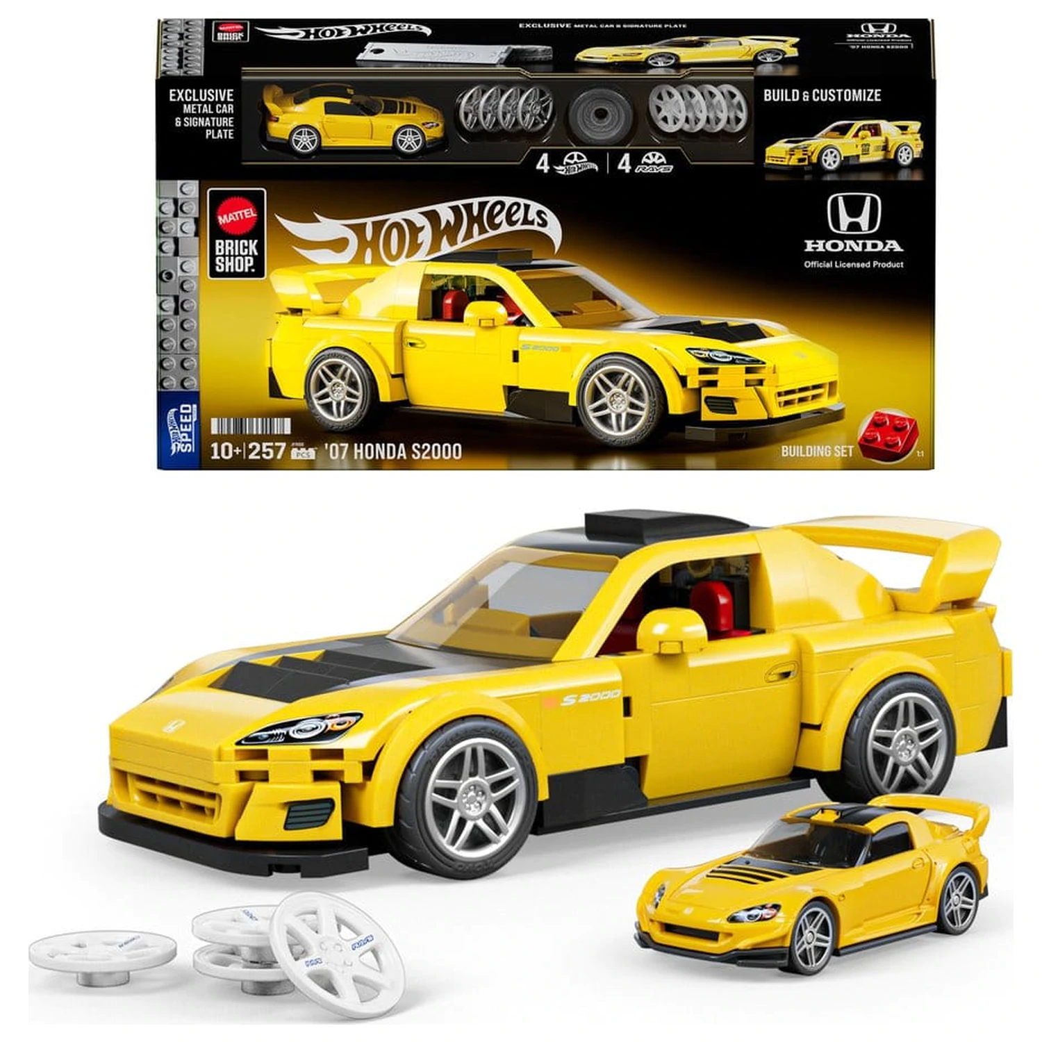 Hot Wheels Speed Series Mattel Brick Shop Komplet za sestavljanje 1/32 '07 Honda S2000 fotografija izdelka
