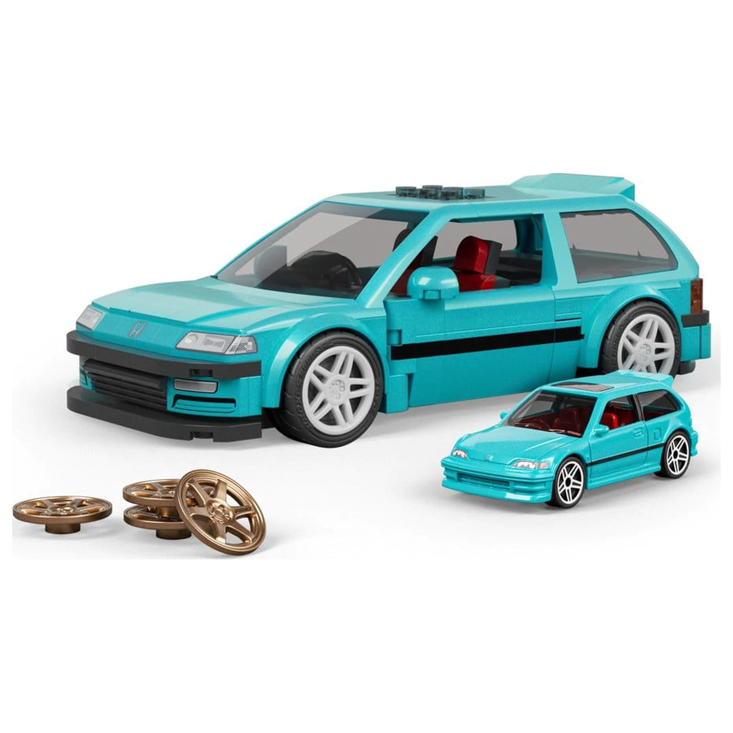 Hot Wheels Speed Series Mattel Brick Shop Komplet za sestavljanje 1/32 po meri ’90 Honda Civic EF fotografija izdelka