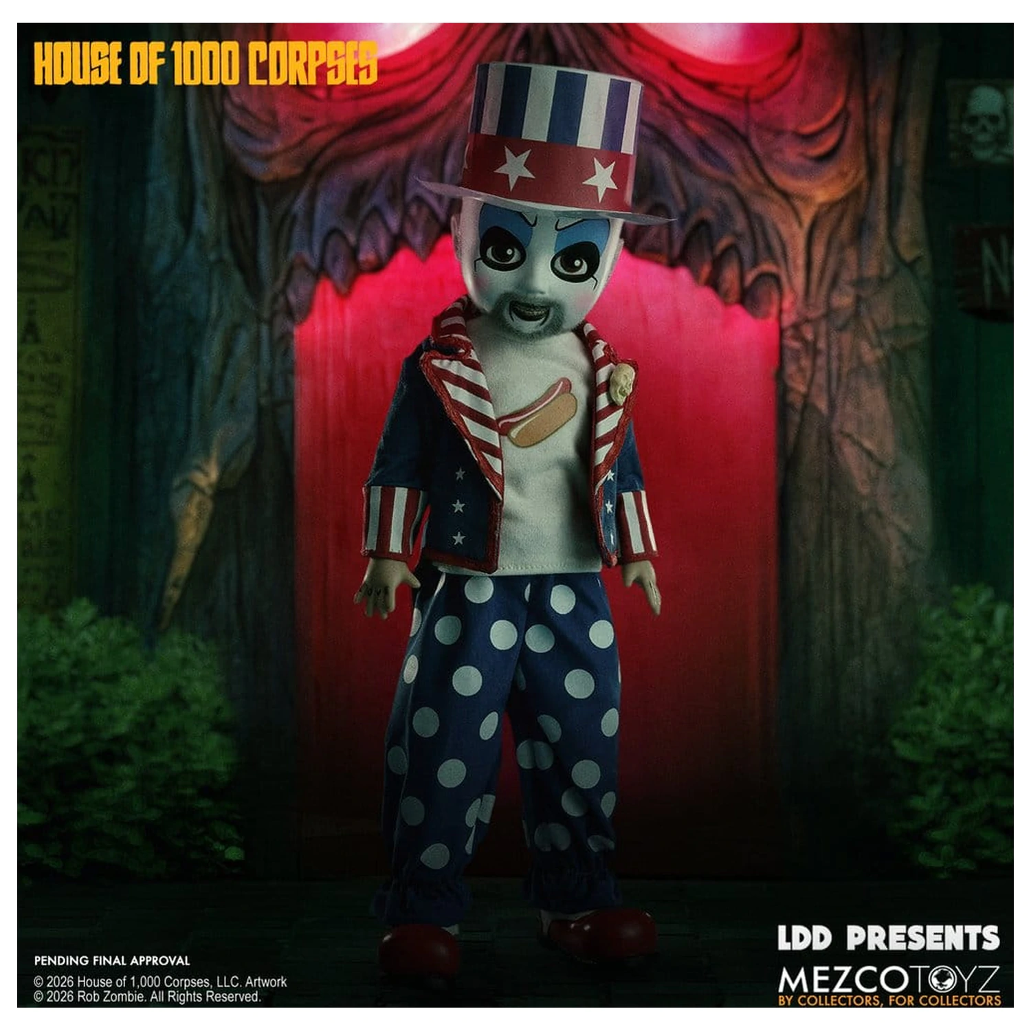 House of 1000 Corpses LDD Presents Lutka Captain Spaulding 25 cm fotografija izdelka