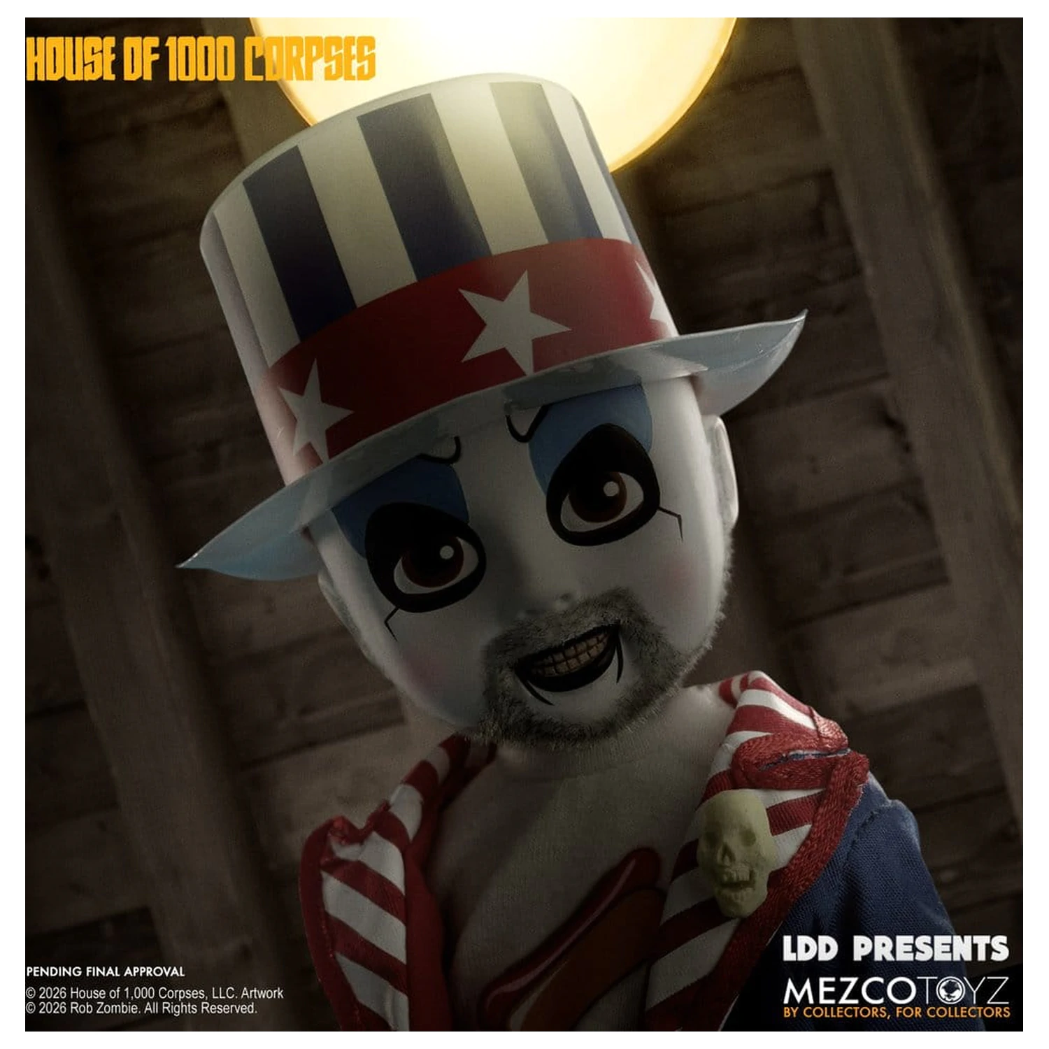House of 1000 Corpses LDD Presents Lutka Captain Spaulding 25 cm fotografija izdelka