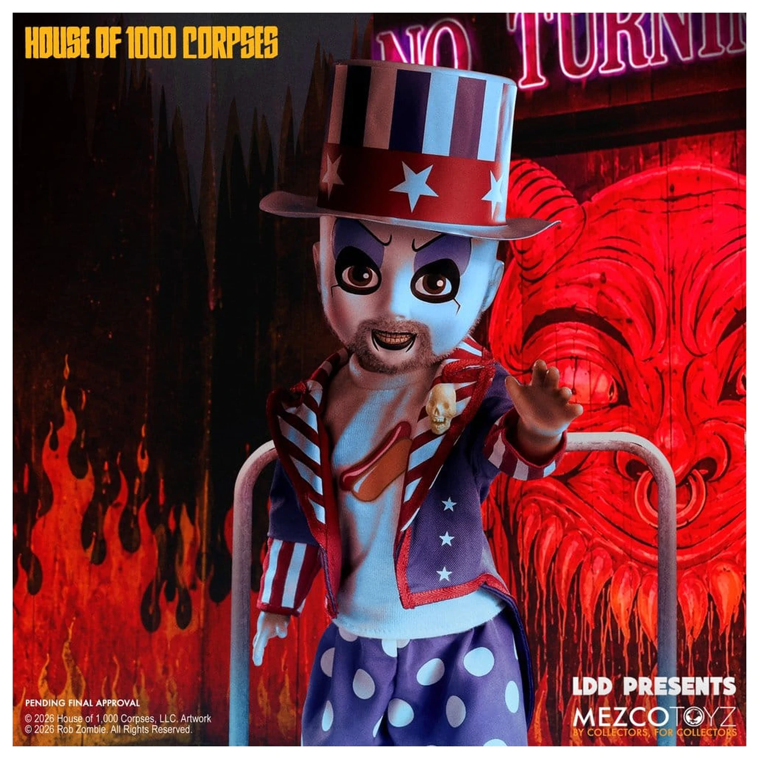 House of 1000 Corpses LDD Presents Lutka Captain Spaulding 25 cm fotografija izdelka