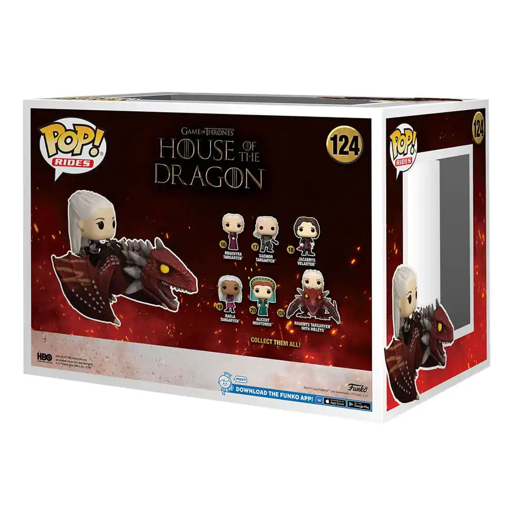 House of the Dragon Funko POP! Rides Deluxe Vinil Rhaenys Targaryen z Meleys 9 cm fotografija izdelka