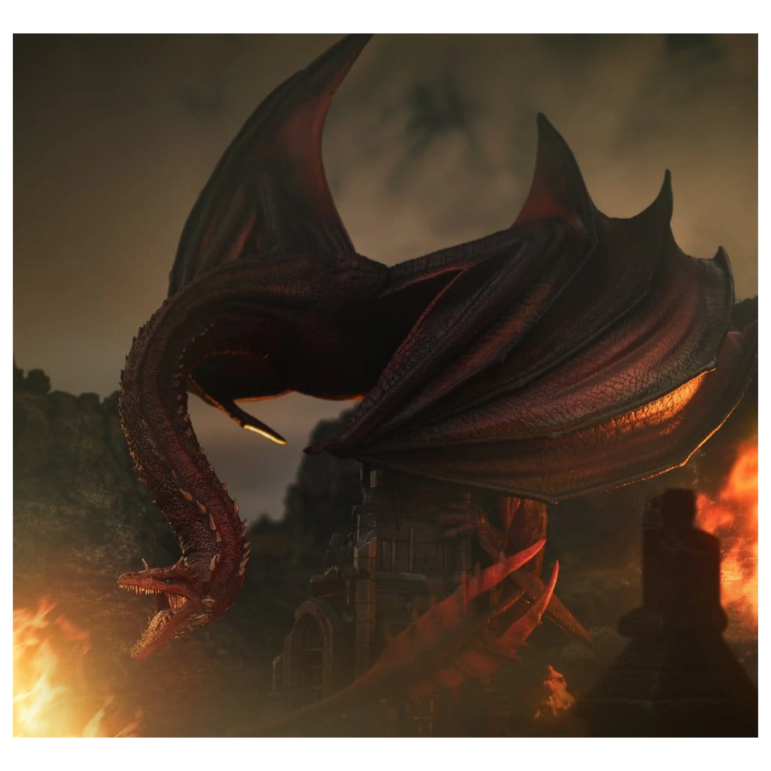 House of the Dragon Icons Kip Caraxes 36 cm fotografija izdelka
