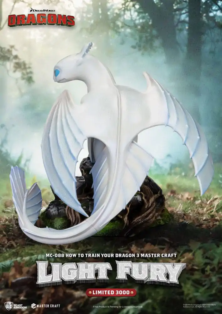How To Train Your Dragon 3 Master Craft Kip Light Fury 29 cm fotografija izdelka