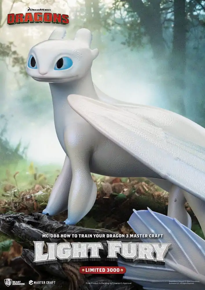 How To Train Your Dragon 3 Master Craft Kip Light Fury 29 cm fotografija izdelka