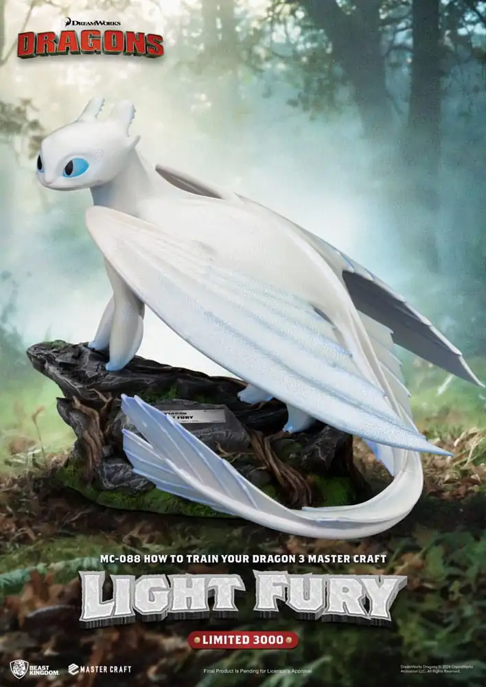 How To Train Your Dragon 3 Master Craft Kip Light Fury 29 cm fotografija izdelka