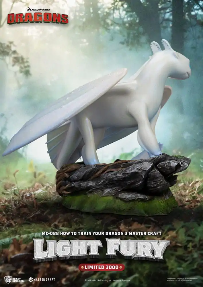 How To Train Your Dragon 3 Master Craft Kip Light Fury 29 cm fotografija izdelka