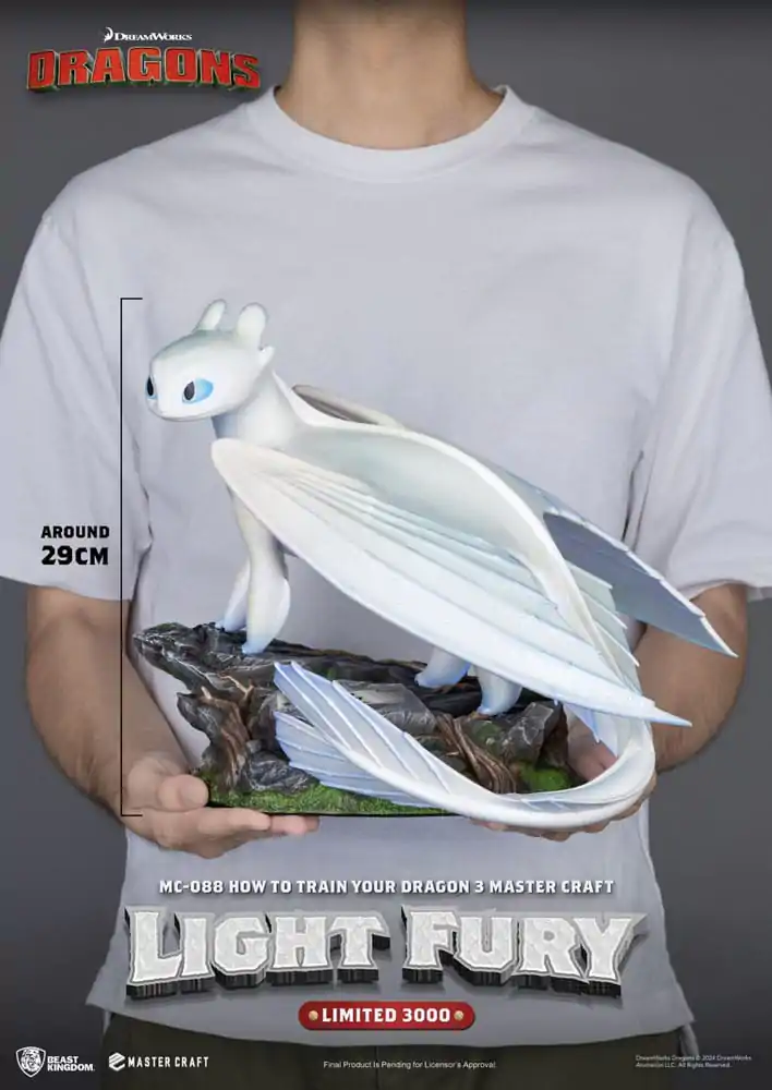 How To Train Your Dragon 3 Master Craft Kip Light Fury 29 cm fotografija izdelka