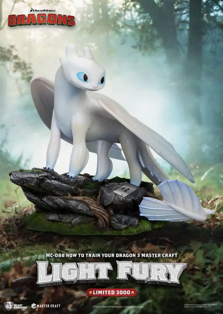 How To Train Your Dragon 3 Master Craft Kip Light Fury 29 cm fotografija izdelka