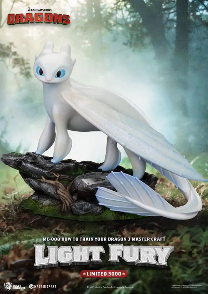 How To Train Your Dragon 3 Master Craft Kip Light Fury 29 cm fotografija izdelka