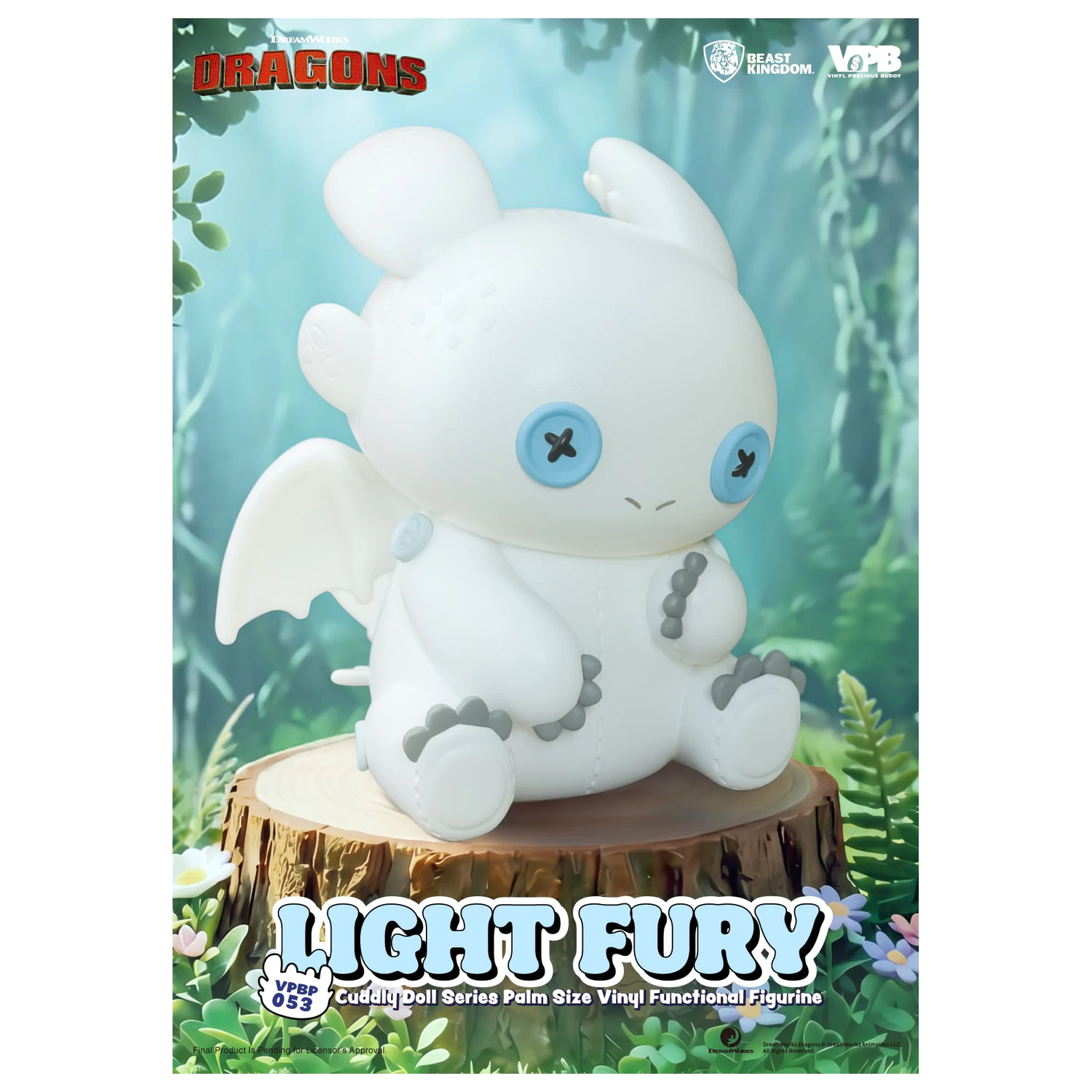 How To Train Your Dragon Light Fury hranilnik vinilna figura 11.2cm fotografija izdelka