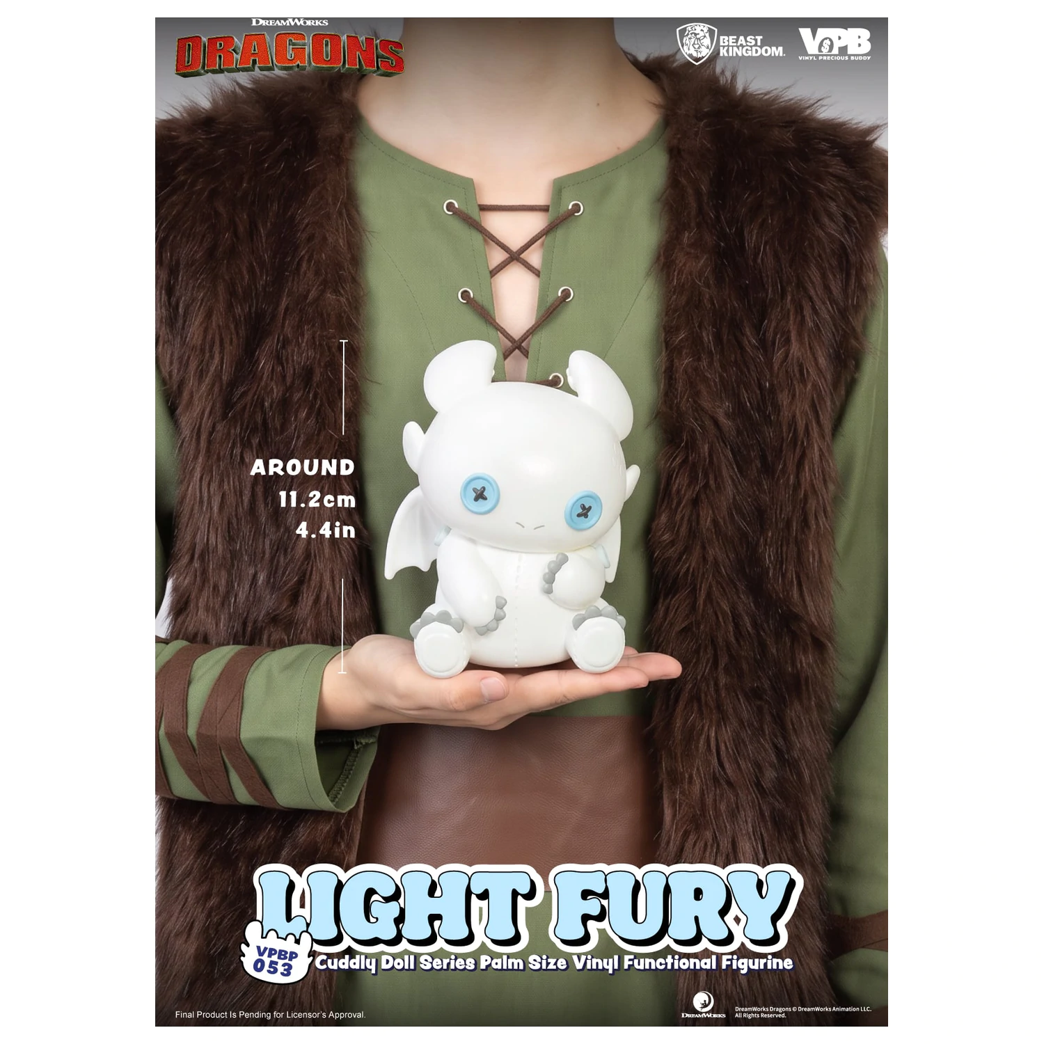 How To Train Your Dragon Light Fury hranilnik vinilna figura 11.2cm fotografija izdelka